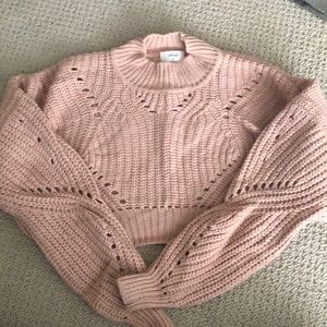 Wilfred Cropped Sweater - Light Pink